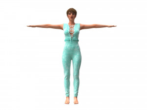 3d realistic womans with clothing design Modello 3D
