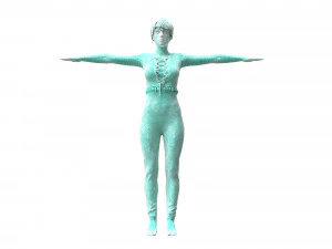 3d realistic womans with clothing design 3D Model
