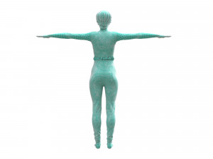 3d realistic womans with clothing design Modello 3D