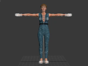 3d realistic womans with clothing design 3D Model