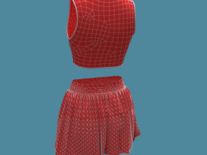 3d female sportswear 3D 模型