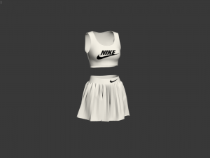 3d female sportswear 3D 模型