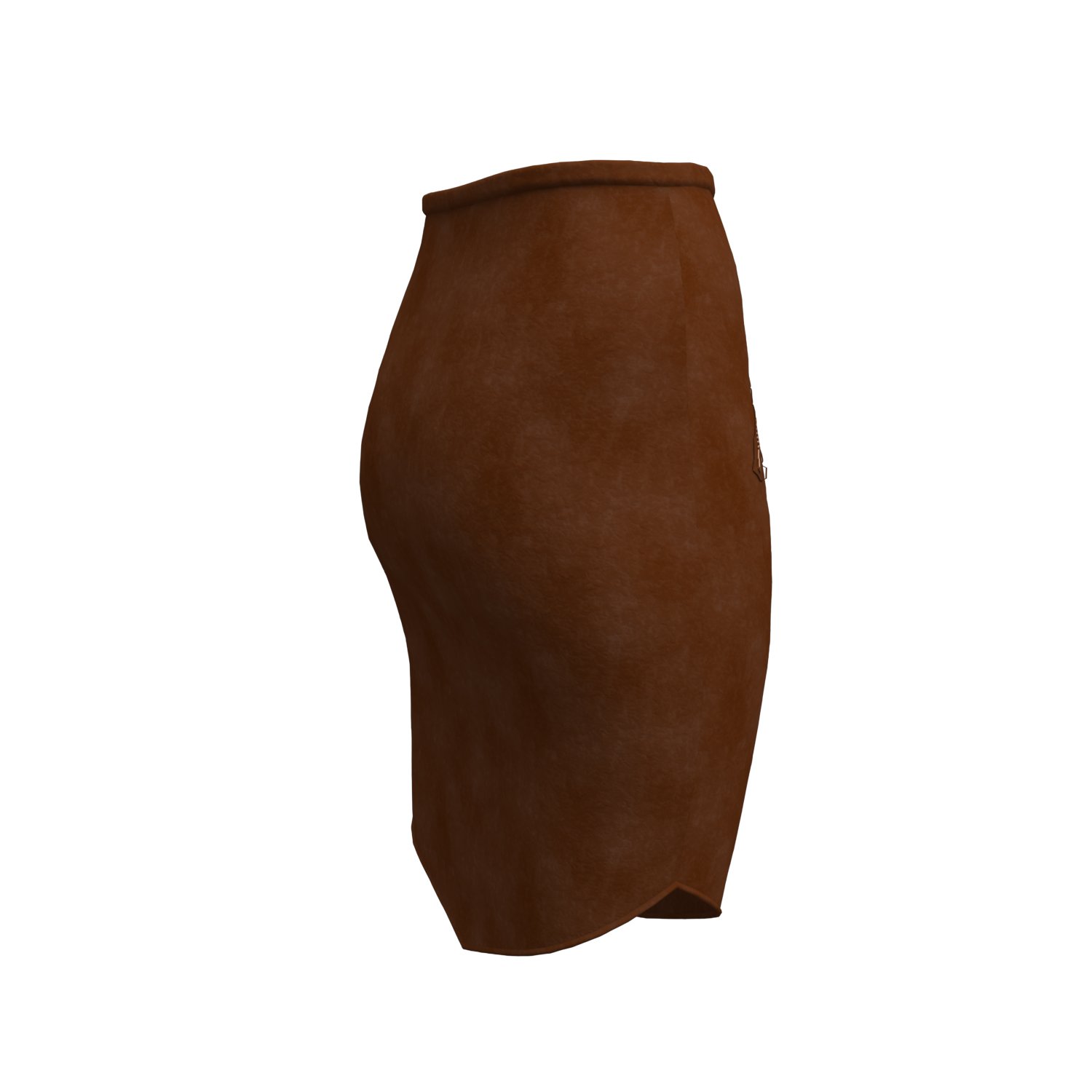 Leather pencil store skirt 3d