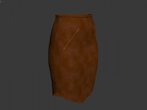 leather skirt 3D Model