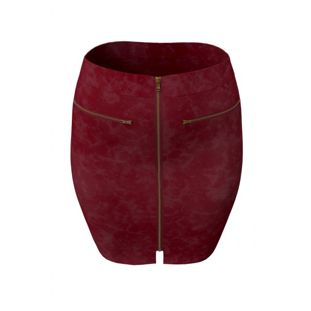 3d realistic leather skirt 3D Model .c4d .max .obj .3ds .fbx .stl .blend 