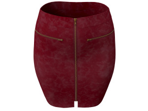 3d realistic leather skirt 3D Model