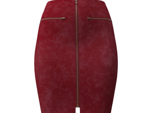 3d realistic leather skirt 3D Model