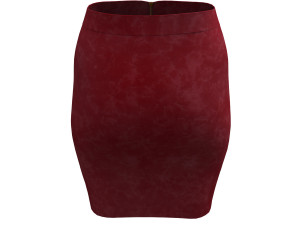 3d realistic leather skirt 3D Model