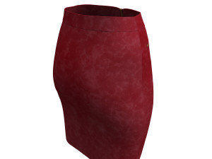 3d realistic leather skirt 3D Model