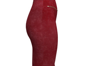 3d realistic leather skirt 3D Model
