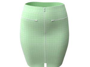3d realistic leather skirt 3D Model
