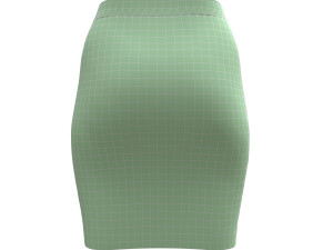3d realistic leather skirt 3D Model