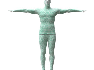 3d realistic man with clothing sport Modelo 3D