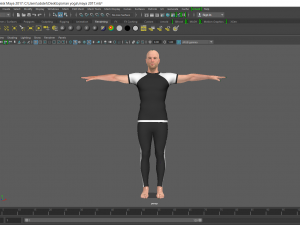 3d realistic man with clothing sport Modelo 3D