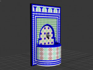 traditional fountain arabic 3D Model