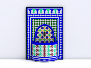 traditional fountain arabic Model 3D