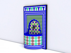 traditional fountain arabic Model 3D