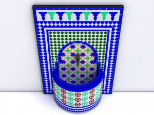 traditional fountain arabic 3D Model