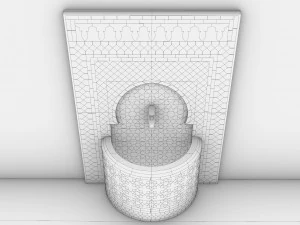 traditional fountain arabic 3D Model