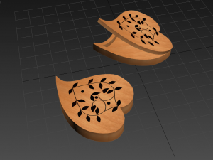 jewelry box wood 3D Model