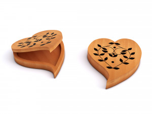 jewelry box wood 3D Model
