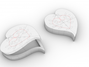 jewelry box wood 3D Model