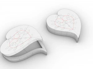 jewelry box wood 3D Model