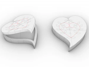jewelry box wood 3D Model