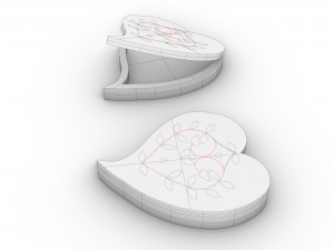 jewelry box wood 3D Model