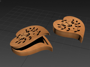 jewelry box wood 3D Model