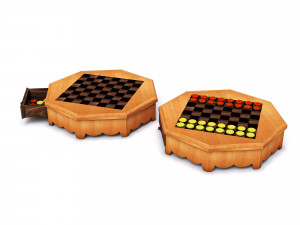 chess table 3D 模型