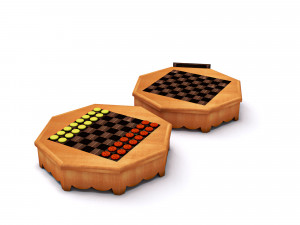 chess table 3D 模型