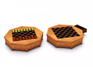 chess table 3D 模型