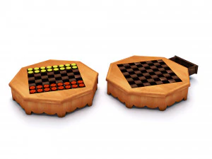 chess table 3D Model