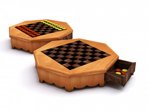 chess table 3D 模型