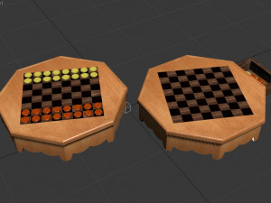 chess table 3D 模型