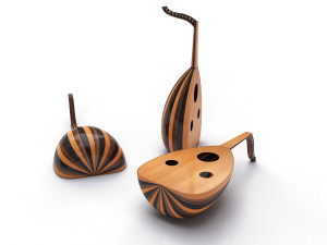 moroccan lute traditional music culture Modello 3D