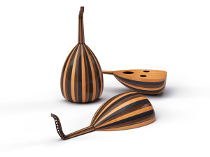 moroccan lute traditional music culture Modello 3D