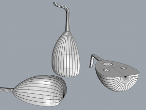 moroccan lute traditional music culture Modello 3D