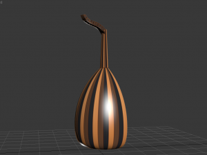 moroccan lute traditional music culture Modello 3D