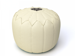 moroccan leather pouf 3D Модель