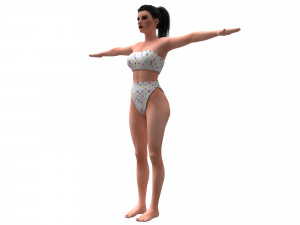 women swimsuit louis vuitton 1 Model 3D