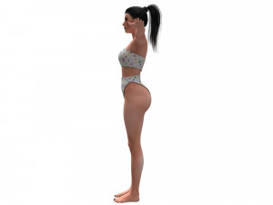 women swimsuit louis vuitton 1 Model 3D