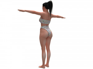 women swimsuit louis vuitton 1 Model 3D