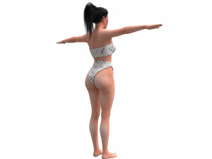 women swimsuit louis vuitton 1 Model 3D