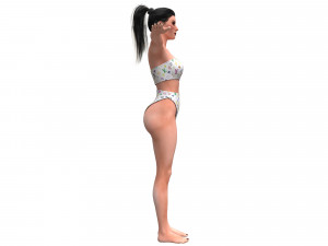 women swimsuit louis vuitton 1 Model 3D