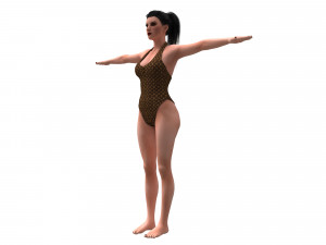 women swimsuit louis vuitton Modelo 3D