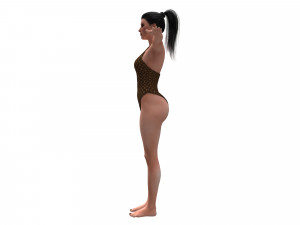 women swimsuit louis vuitton Modelo 3D