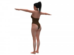 women swimsuit louis vuitton Modelo 3D