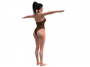 women swimsuit louis vuitton Modelo 3D